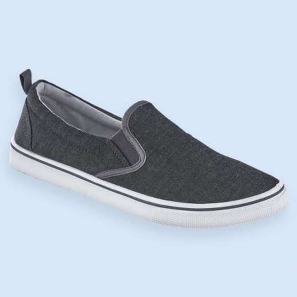 John Blair  | Canvas Slip-On Shoe Grey Size 12 NWO - Picture 1 of 5